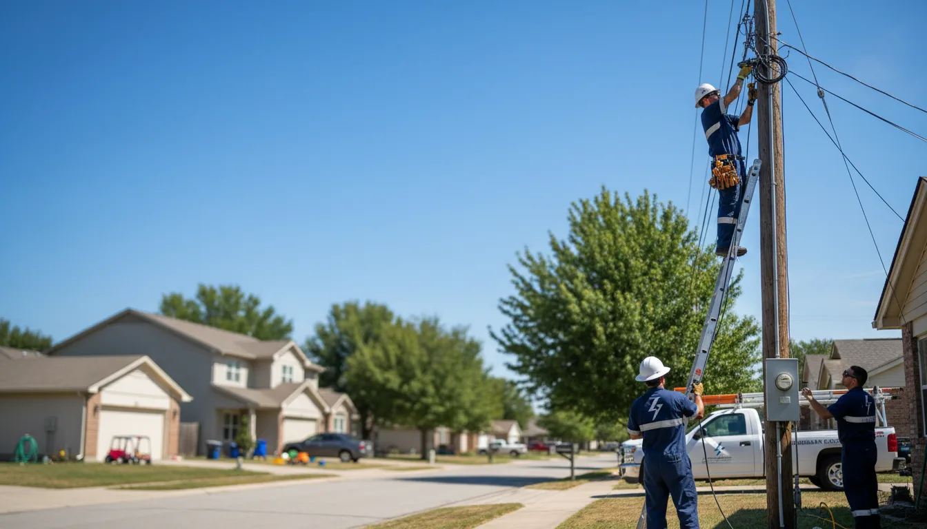 Residential electrician providing installation services in Wiggins, MS